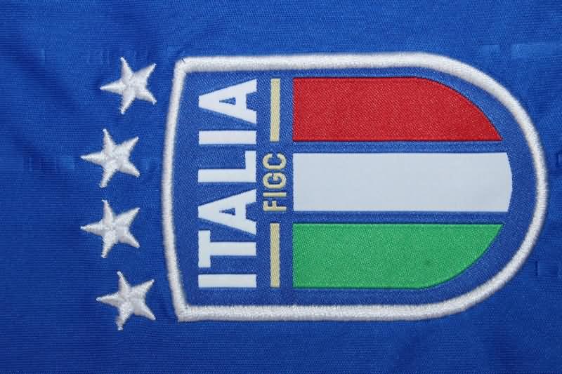 Thailand Quality(AAA) 2024 Italy Home Long Sleeve Soccer Jersey