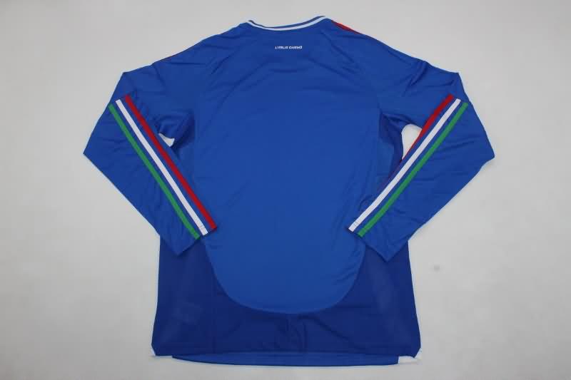 Thailand Quality(AAA) 2024 Italy Home Long Sleeve Soccer Jersey