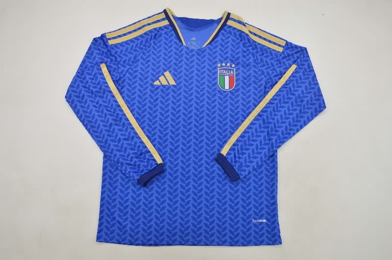 Thailand Quality(AAA) 2026 Italy World Cup Home Long Sleeve Soccer Jersey Thailand Quality(AAA) 2026 Italy World Cup Home Long Sleeve Soccer Jersey