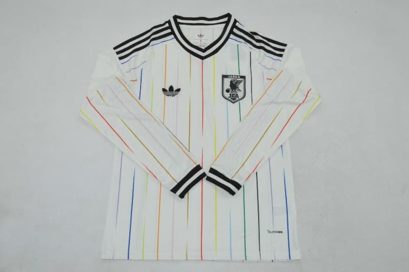 Thailand Quality(AAA) 2026 Japan World Cup Away Long Sleeve Soccer Jersey Thailand Quality(AAA) 2026 Japan World Cup Away Long Sleeve Soccer Jersey