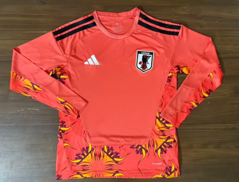 Thailand Quality(AAA) 2026 Japan World Cup Goalkeeper Red Long Sleeve Soccer Jersey Thailand Quality(AAA) 2026 Japan World Cup Goalkeeper Red Long Sleeve Soccer Jersey
