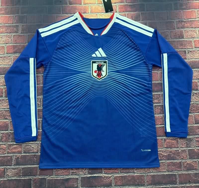 Thailand Quality(AAA) 2026 Japan World Cup Home Long Sleeve Soccer Jersey Thailand Quality(AAA) 2026 Japan World Cup Home Long Sleeve Soccer Jersey