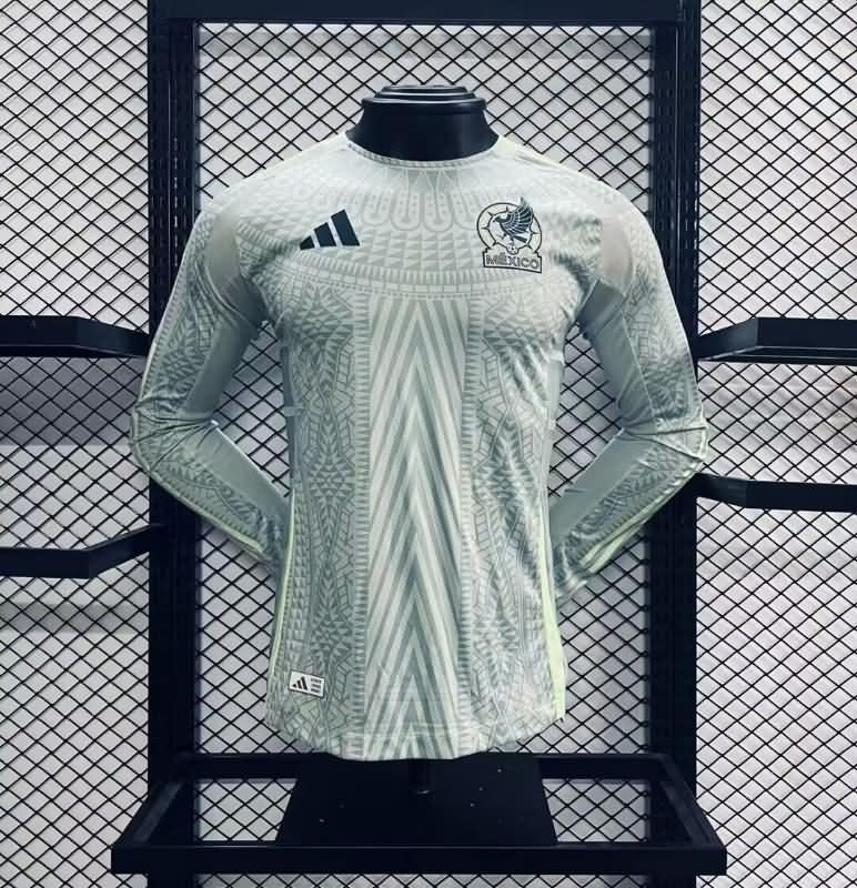 Thailand Quality(AAA) 2024 Mexico Copa America Away Long Sleeve Soccer Jersey (Player)