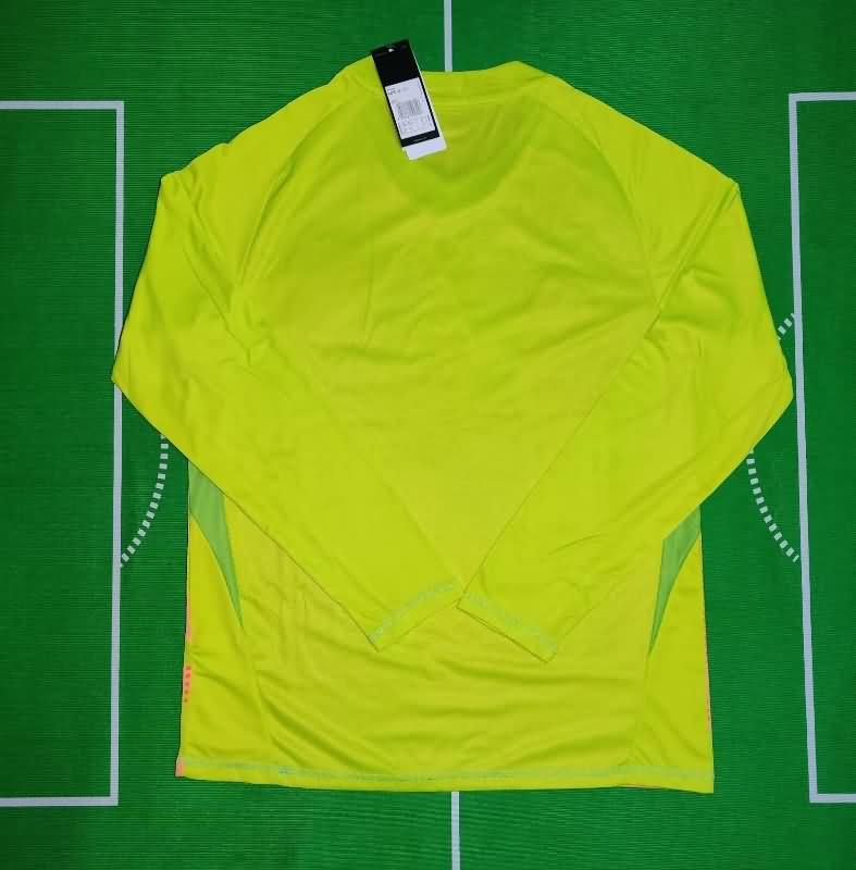 Thailand Quality(AAA) 2024 Mexico Copa America Goalkeeper Green Long Sleeve Soccer Jersey