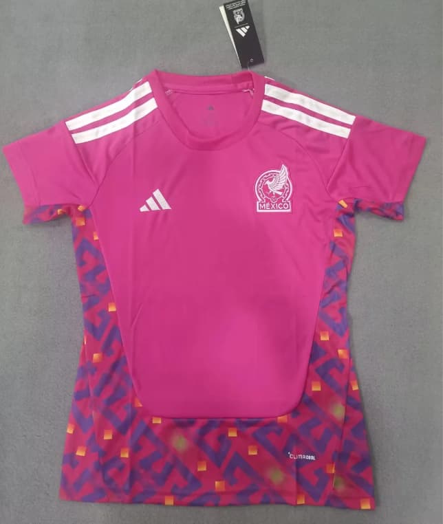 Thailand Quality(AAA) 2026 Mexico Goalkeeper Pink Women Soccer Jersey Thailand Quality(AAA) 2026 Mexico Goalkeeper Pink Women Soccer Jersey