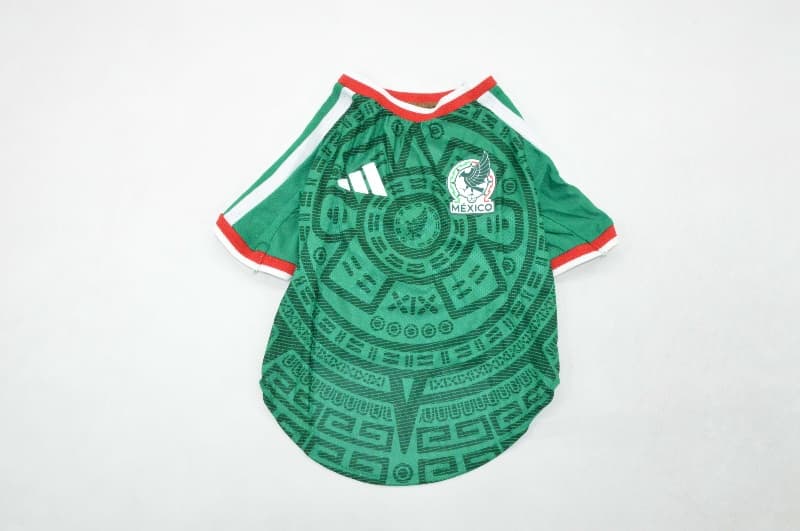 Thailand Quality(AAA) 2026 Mexico Home Pet Soccer Jersey Thailand Quality(AAA) 2026 Mexico Home Pet Soccer Jersey