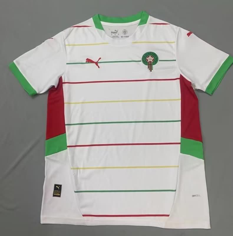 Thailand Quality(AAA) 2025 Morocco Away Soccer Jersey