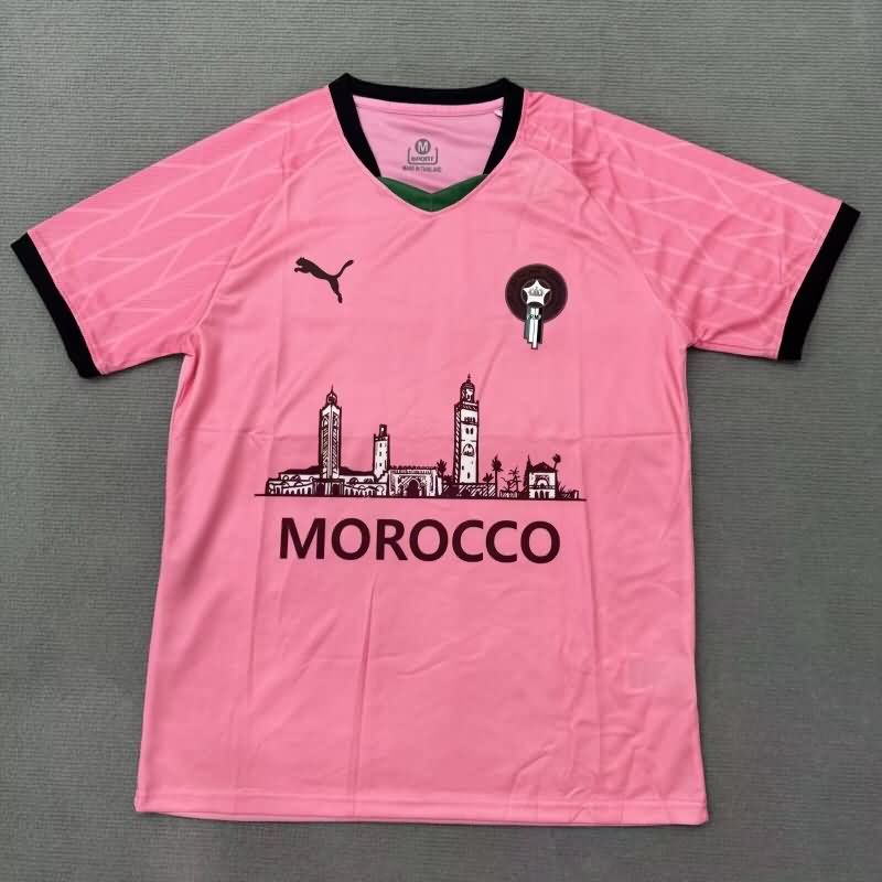 Thailand Quality(AAA) 2025 Morocco Pink Soccer Jersey Thailand Quality(AAA) 2025 Morocco Pink Soccer Jersey