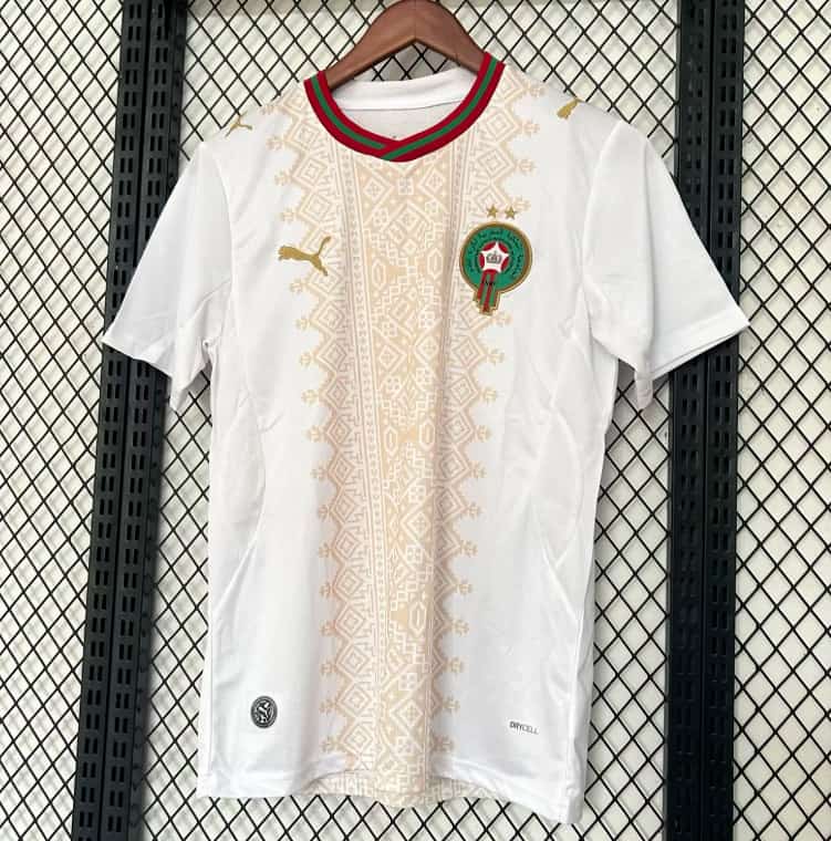Thailand Quality(AAA) 2026 Morocco Away Soccer Jersey 2 Stars Thailand Quality(AAA) 2026 Morocco Away Soccer Jersey 2 Stars