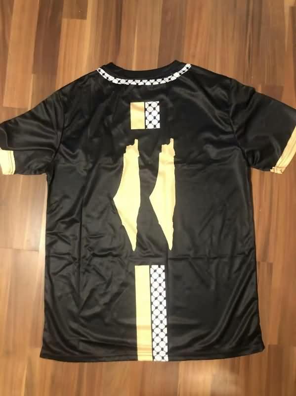 Thailand Quality(AAA) 2024 Palestine Black Soccer Jersey