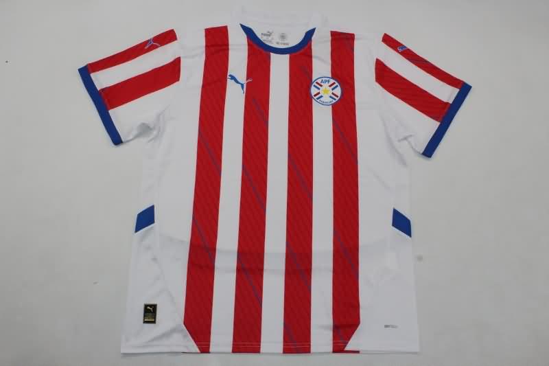 Thailand Quality(AAA) 2024 Paraguay Home Soccer Jersey