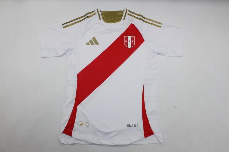 Thailand Quality(AAA) 2024 Peru Copa America Home Soccer Jersey (Player)