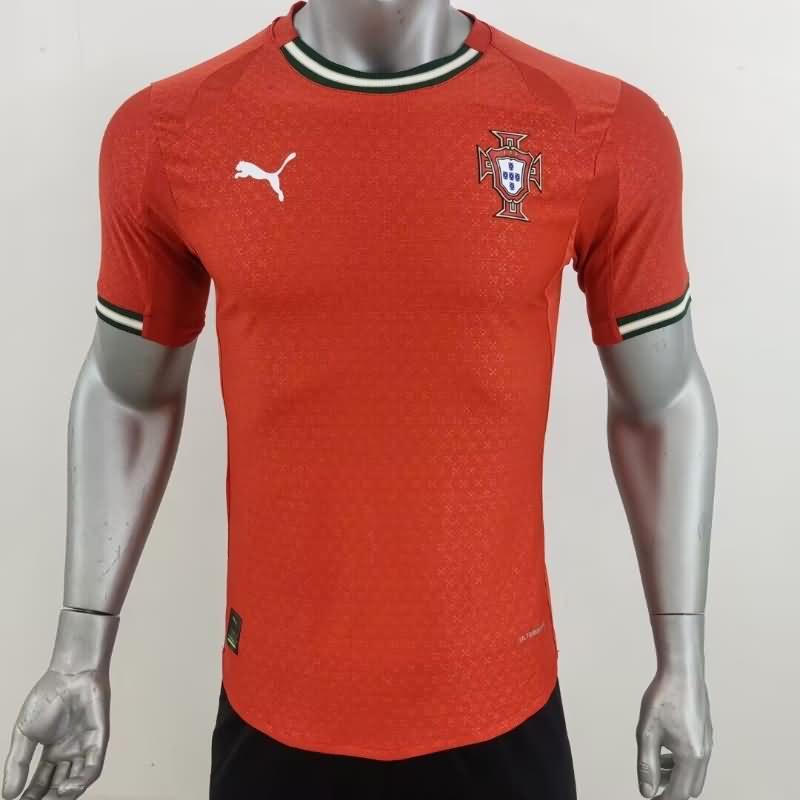 Thailand Quality(AAA) 2025 Portugal Home Soccer Jersey (Player)