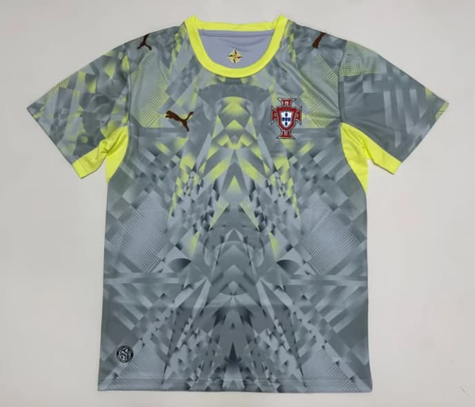 Thailand Quality(AAA) 2026 Portugal Goalkeeper Grey Soccer Jersey Thailand Quality(AAA) 2026 Portugal Goalkeeper Grey Soccer Jersey