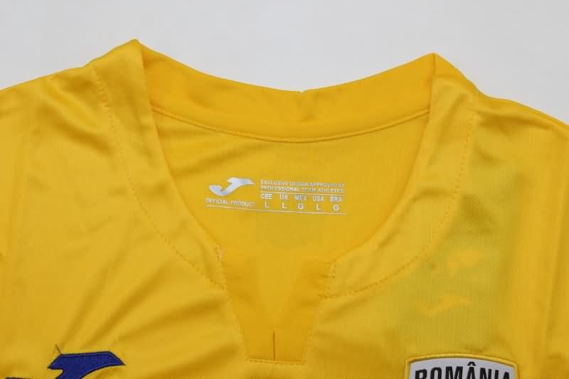 Thailand Quality(AAA) 2024 Romania Home Soccer Jersey