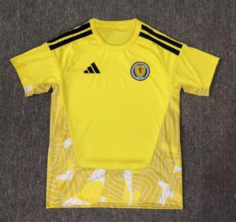 Thailand Quality(AAA) 2026 Scotland Goalkeeper Yellow Soccer Jersey Thailand Quality(AAA) 2026 Scotland Goalkeeper Yellow Soccer Jersey