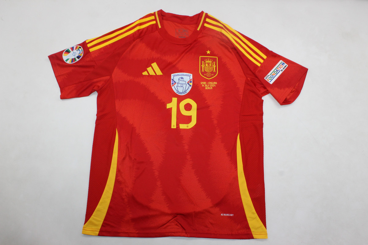 Thailand Quality(AAA) 2024 EURO Spain Home Final Soccer Jersey