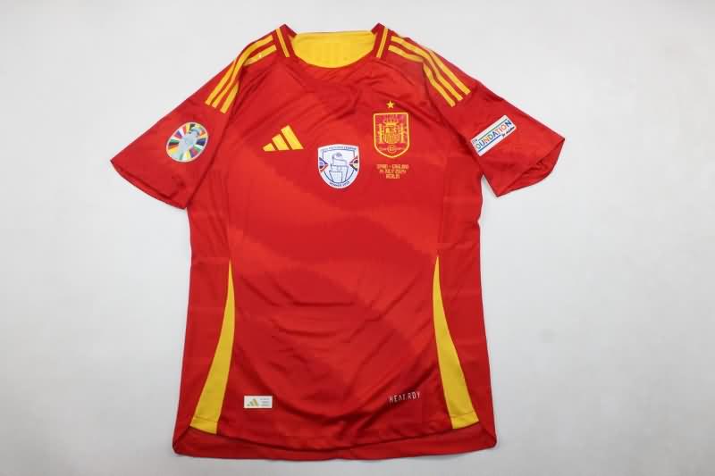 Thailand Quality(AAA) 2024 Spain EURO Final Home Soccer Jersey (Player)