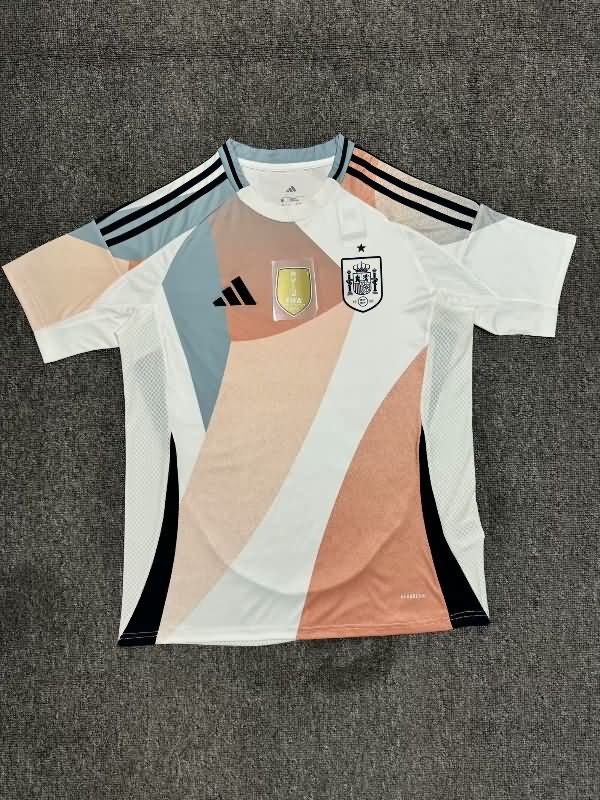 Thailand Quality(AAA) 2025 Spain Female EURO Away Soccer Jersey