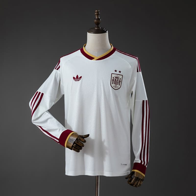 AAA Quality Spain 2026 Away Long Sleeve Soccer Jersey 2 Stars AAA Quality Spain 2026 Away Long Sleeve Soccer Jersey 2 Stars