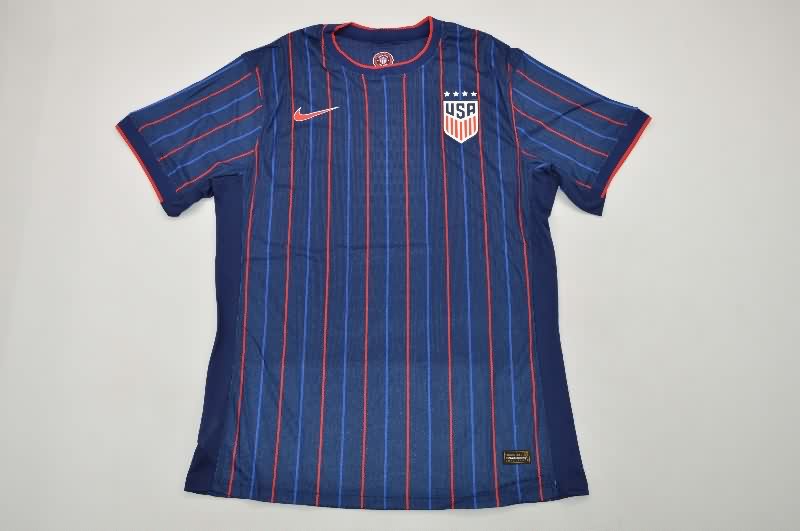 Thailand Quality(AAA) 2025 USA Away Soccer Jersey (Player) Thailand Quality(AAA) 2025 USA Away Soccer Jersey (Player)