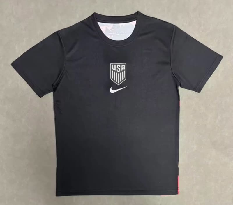 Thailand Quality(AAA) 2026 USA Goalkeeper Black Soccer Jersey Thailand Quality(AAA) 2026 USA Goalkeeper Black Soccer Jersey