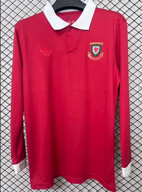 Thailand Quality(AAA) 2026 Wales 150th Anniversary Long Sleeve Soccer Jersey Thailand Quality(AAA) 2026 Wales 150th Anniversary Long Sleeve Soccer Jersey