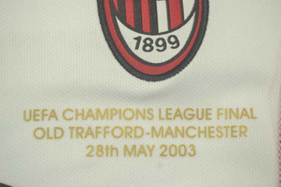 Thailand Quality(AAA) 2002/03 AC Milan Away Retro Soccer Jersey