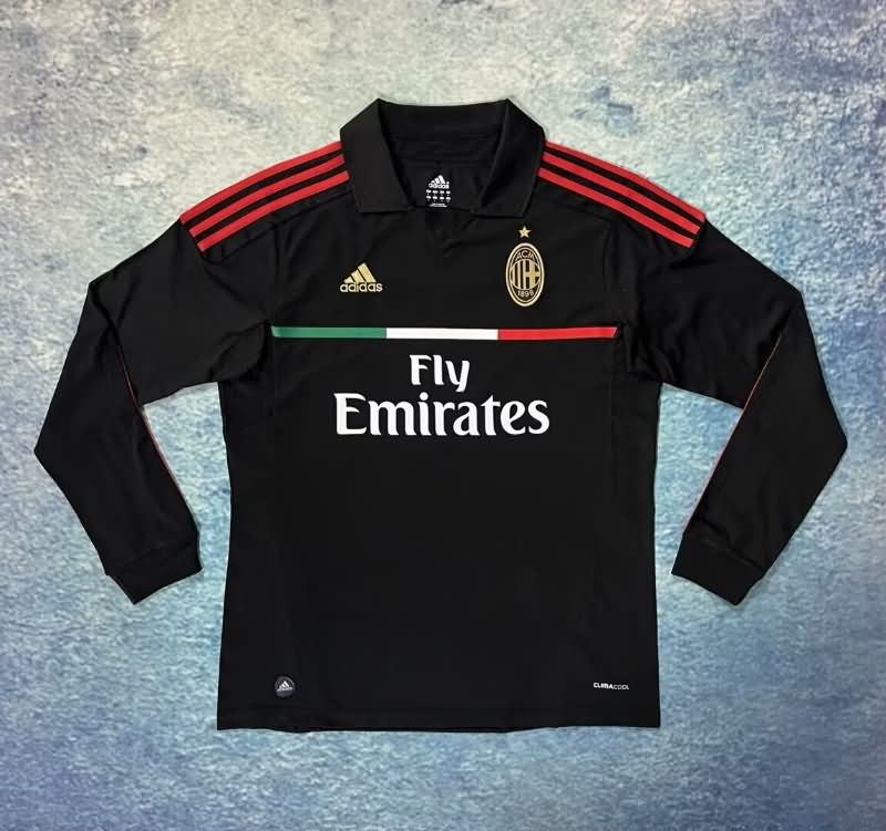Thailand Quality(AAA) 2011/12 AC Milan Third Retro Long Sleeve Soccer Jersey Thailand Quality(AAA) 2011/12 AC Milan Third Retro Long Sleeve Soccer Jersey