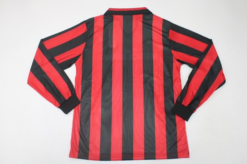 Thailand Quality(AAA) 1988/89 AC Milan Home Long Sleeve Retro Soccer Jersey