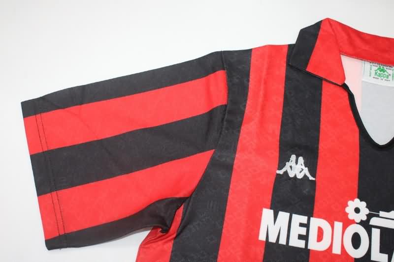 Thailand Quality(AAA) 1989/90 AC Milan Home Retro Soccer Jersey