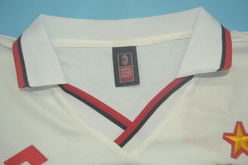 Thailand Quality(AAA) 1993/94 AC Milan Away Retro Soccer Jersey