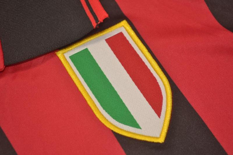 Thailand Quality(AAA) 1996/97 AC Milan Home Retro Soccer Jersey