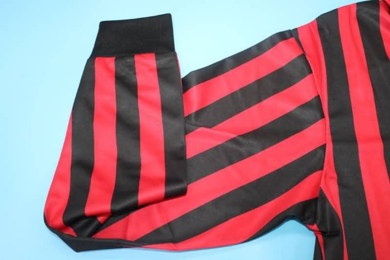 Thailand Quality(AAA) 1999/00 AC Milan Home Long Slevee Retro Soccer Jersey