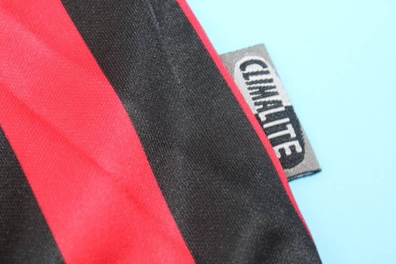 Thailand Quality(AAA) 1999/00 AC Milan Home Long Slevee Retro Soccer Jersey