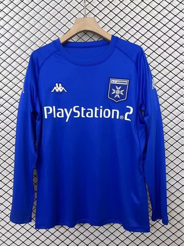 Thailand Quality(AAA) 2003/04 AJ Auxerre Away Long Sleeve Retro Soccer Jersey