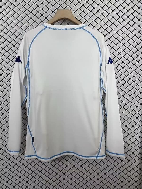 Thailand Quality(AAA) 2003/04 AJ Auxerre Home Long Sleeve Retro Soccer Jersey