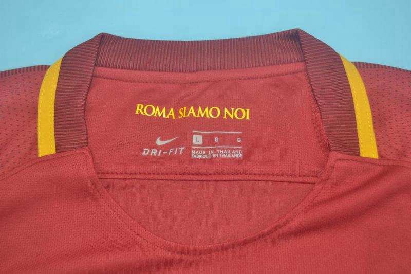 Thailand Quality(AAA) 2017/18 AS Roma Home Retro Soccer Jersey