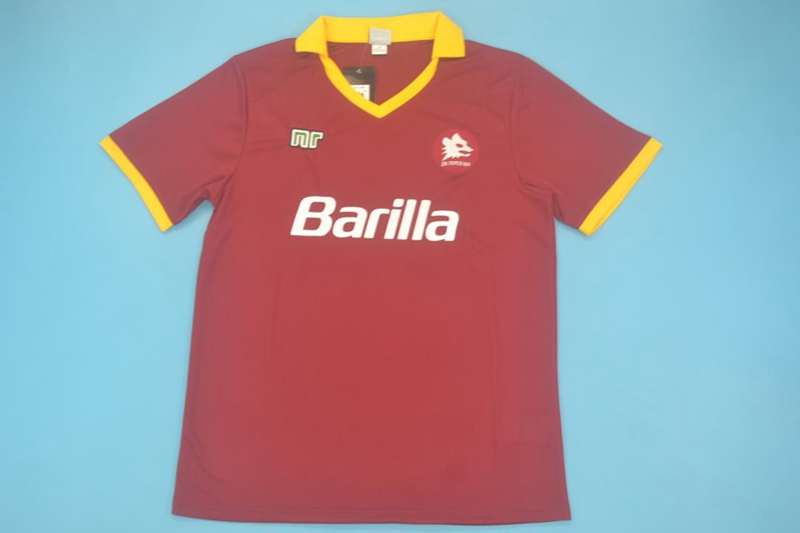 Thailand Quality(AAA) 1989/90 AS Roma Home Retro Soccer Jersey