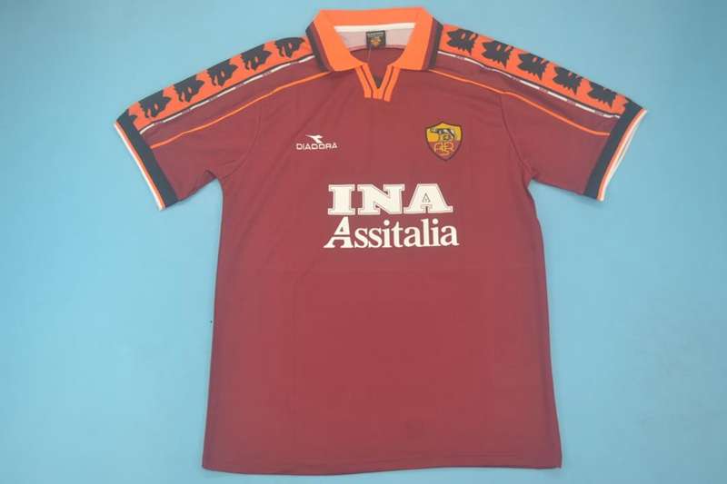 Thailand Quality(AAA) 1998/99 AS Roma Home Retro Soccer Jersey
