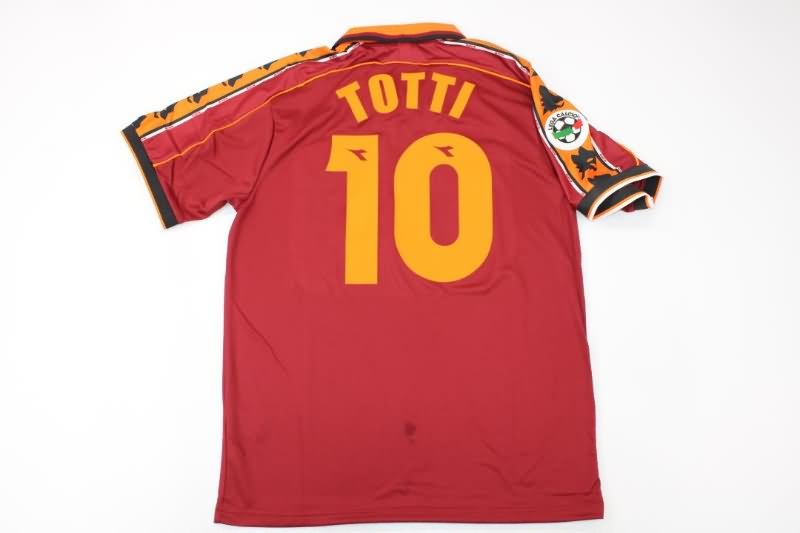 Thailand Quality(AAA) 1998/99 AS Roma Home Retro Soccer Jersey