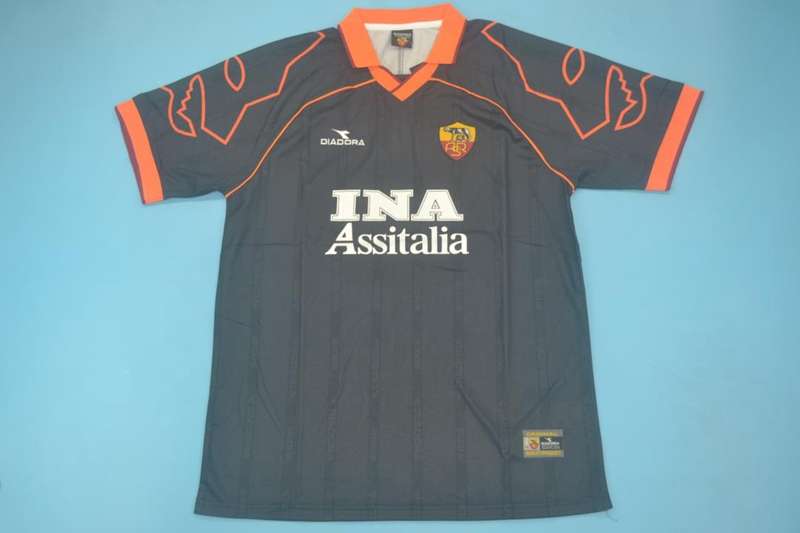 Thailand Quality(AAA) 1999/00 AS Roma Away Retro Soccer Jersey