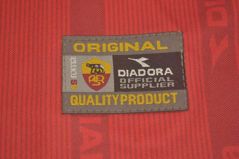 Thailand Quality(AAA) 1999/00 AS Roma Home Retro Soccer Jersey