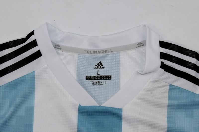 Thailand Quality(AAA) 2018/19 Argentina Home Retro Soccer Jersey (Player)