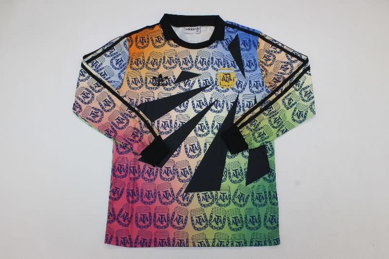 Thailand Quality(AAA) 1993 Argentina Goalkeeper Long Sleeve Retro Soccer Jersey Thailand Quality(AAA) 1993 Argentina Goalkeeper Long Sleeve Retro Soccer Jersey