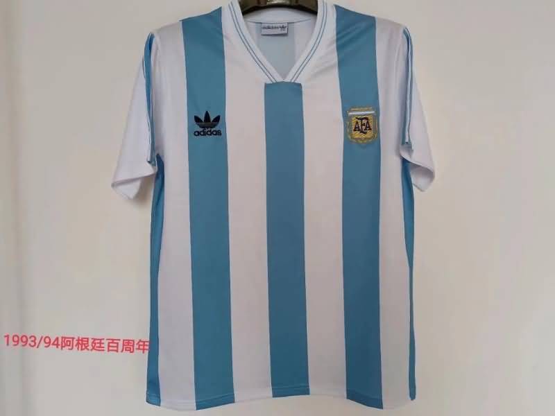 Thailand Quality(AAA) 1993 Argentina Home Retro Soccer Jersey