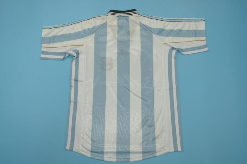 Thailand Quality(AAA) 1998 Argentina Home Retro Soccer Jersey