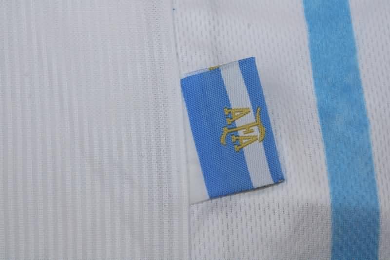 Thailand Quality(AAA) 1998 Argentina Home Long Sleeve Retro Soccer Jersey