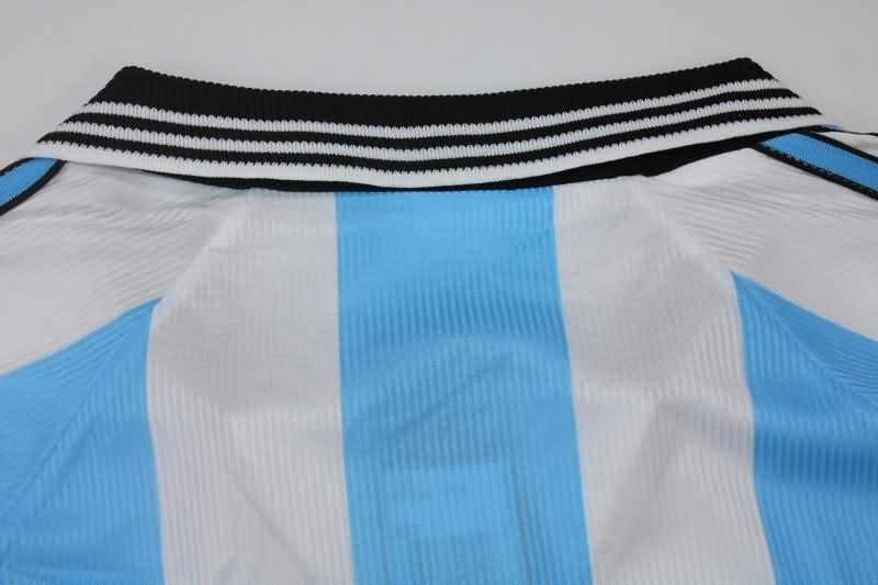 Thailand Quality(AAA) 1998 Argentina Home Long Sleeve Retro Soccer Jersey