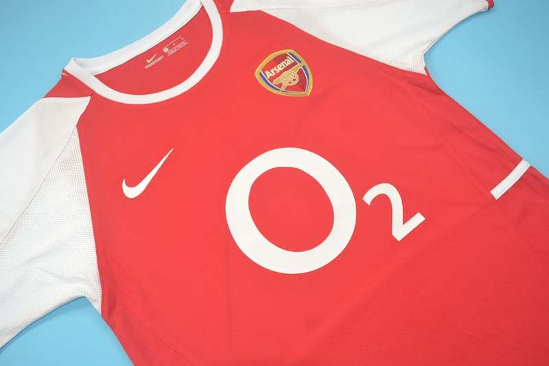 Thailand Quality(AAA) 2002/04 Arsenal Home Retro Soccer Jersey